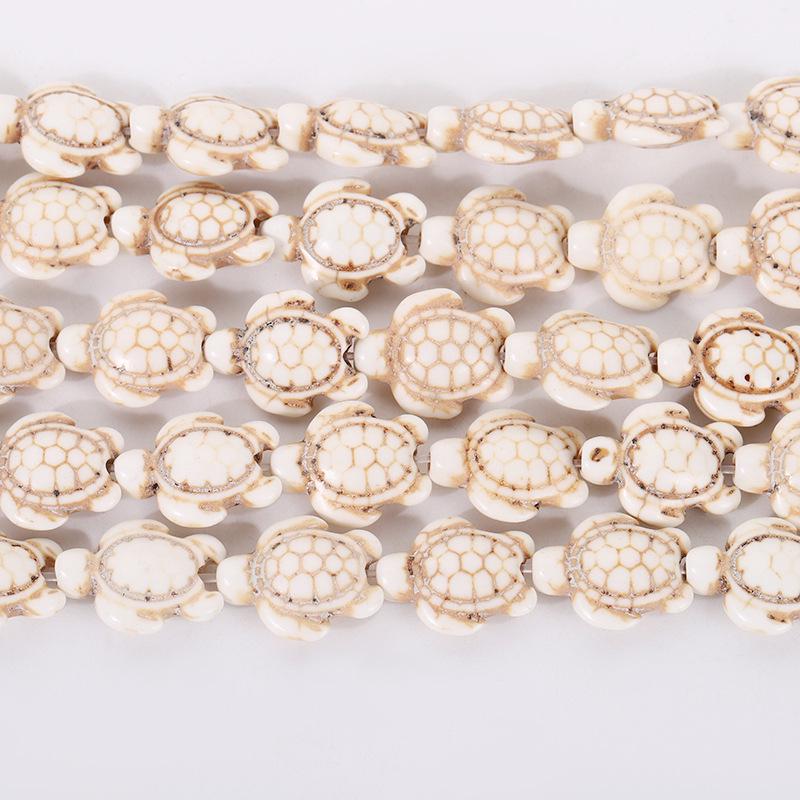 

Яркие украшения ручной работы в виде черепах: Милые бирюзовые бусины для изготовления браслетов, ожерелий и подвесок своими руками. 15mm, 22 beads