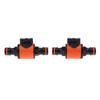 1Pc 16Mm Equal Garden Hose Shut Off Valve Fitting Plastic Tubing Tap Adapter Quick Joint For Watering Irrigation Car Wash