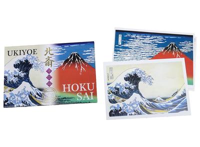 Souvenir Postcards Featuring Prints by Hokusai Cards Japanese-made Ukiyo-e (8 Included)