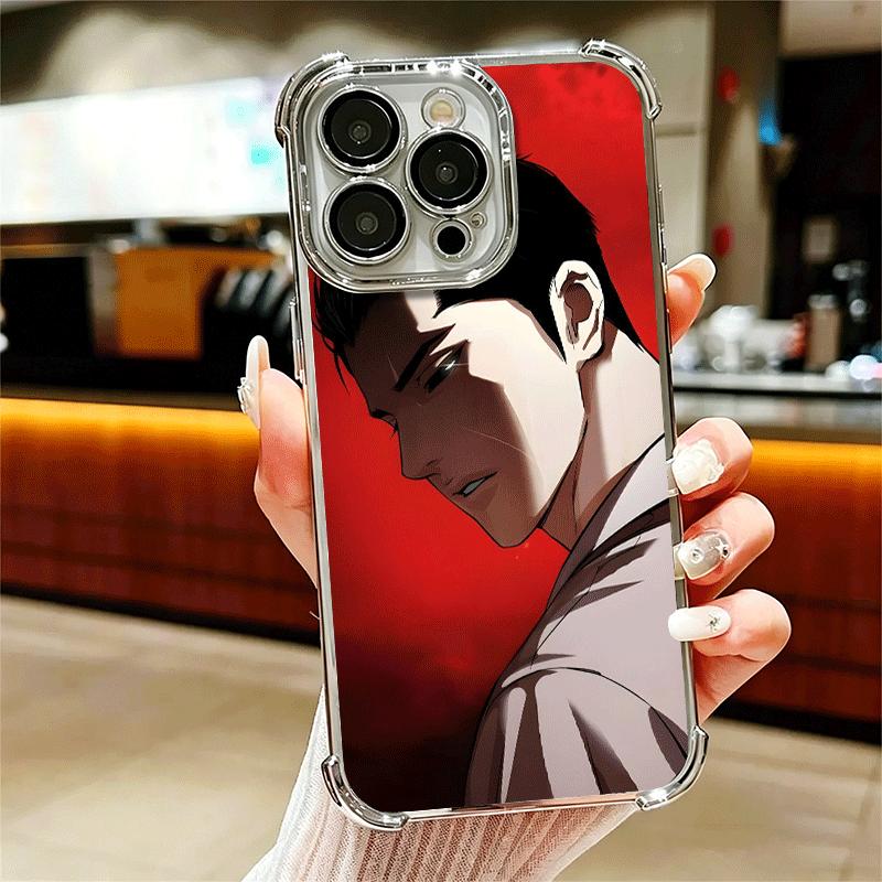 

L-Lookism Comics Soft Phone Case For iPhone 15 16 17 Air 14 Pro Max 16E Plus 13 12 Mini Plating Anti-Fall Fundas iPhone 17 Air