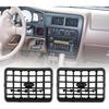 2 Stück A/C Luftheizer Armaturenbrett Blende Lüftungsschlitze(Schwarz) Kompatibel für Toyota 4Runner Tacoma 1996-2002 Klimaanlagen-Lüftungsgitter Ersetzt 55063-35030 Kunststoff