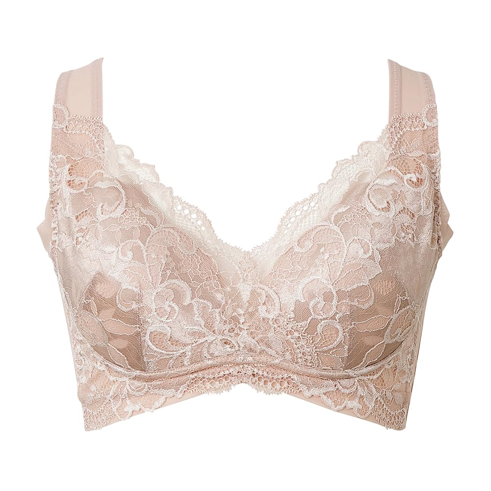 New Shaping Heartful Cup Bra Nude LL [Bradelis York] Non-wired Bra, Cache-Coeur 24, Pink,