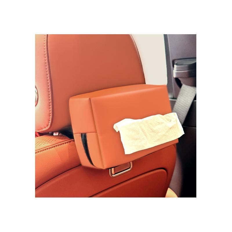 Deep Blue S7 Car Tissue Holder: Armrest & Seat Hanging Napkin Bag