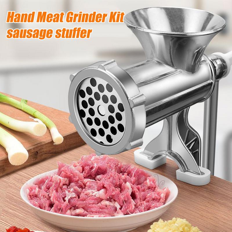 1PC Manual Meat Grinder With Grinding Plate Home Sausage Vegetable Chopper Pepper Kitchen Appliances Heavy Duty Kitchen Tools