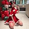 Womens Christmas Lingerie Nightgown Sleepwear Night Dress Outfit Santa Claus Mini for