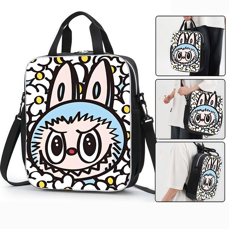 15 stylů LABUBU Školní taška Crossbody taška Batoh Nákupní taška Kreslená Roztomilá Velkokapacitní Studentská Doučovací taška Taška pro základní školu