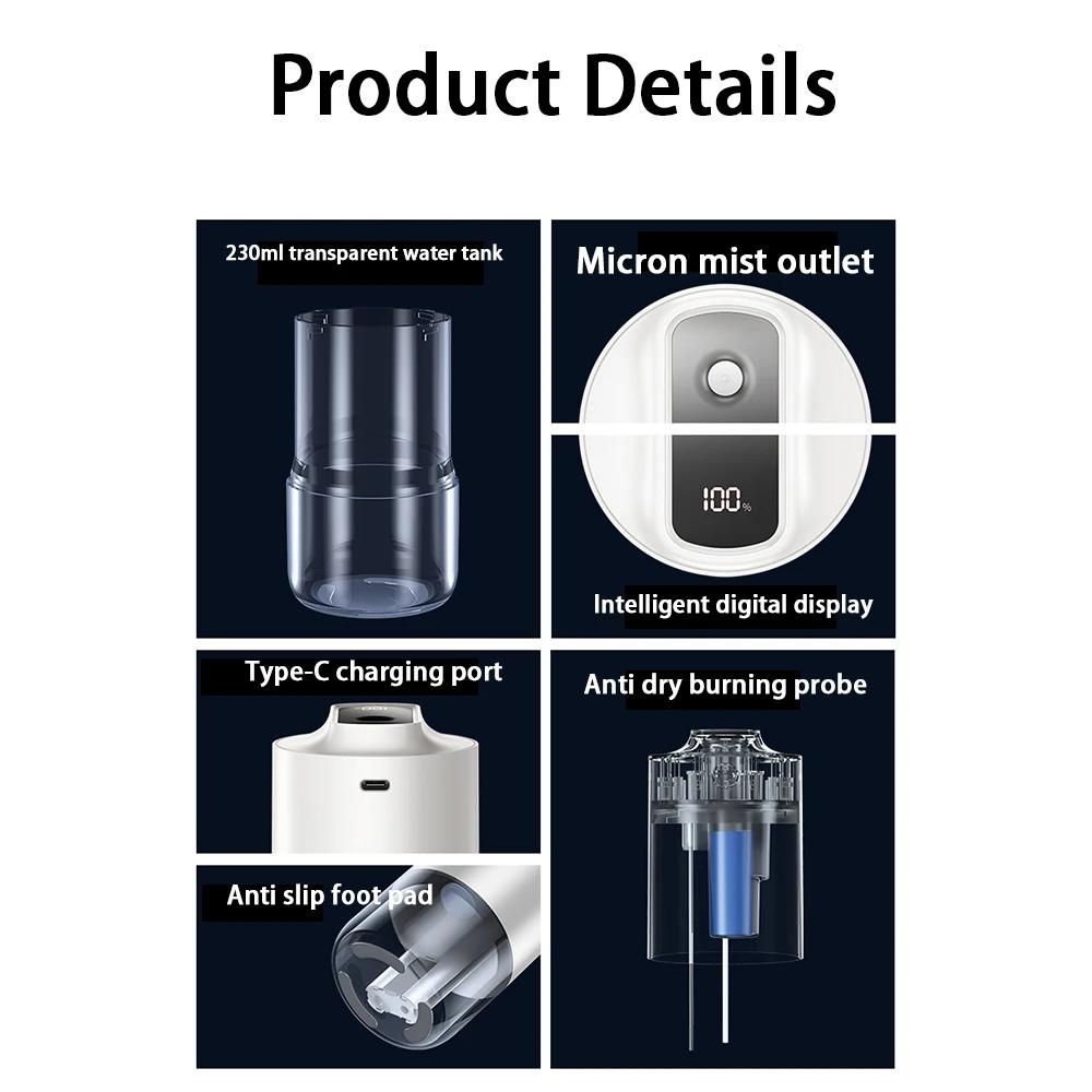 Antibacterial Humidifier For Rechargeable Battery Powered Car Multipurpose Desk Humidifier Small Room Humidifier For Indoor