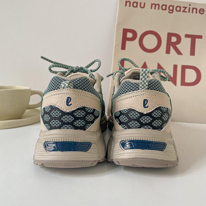 Retro Casual Shoes Breathable Mesh Sports Shoes Student Running Shoes Fashion Women's Shoes