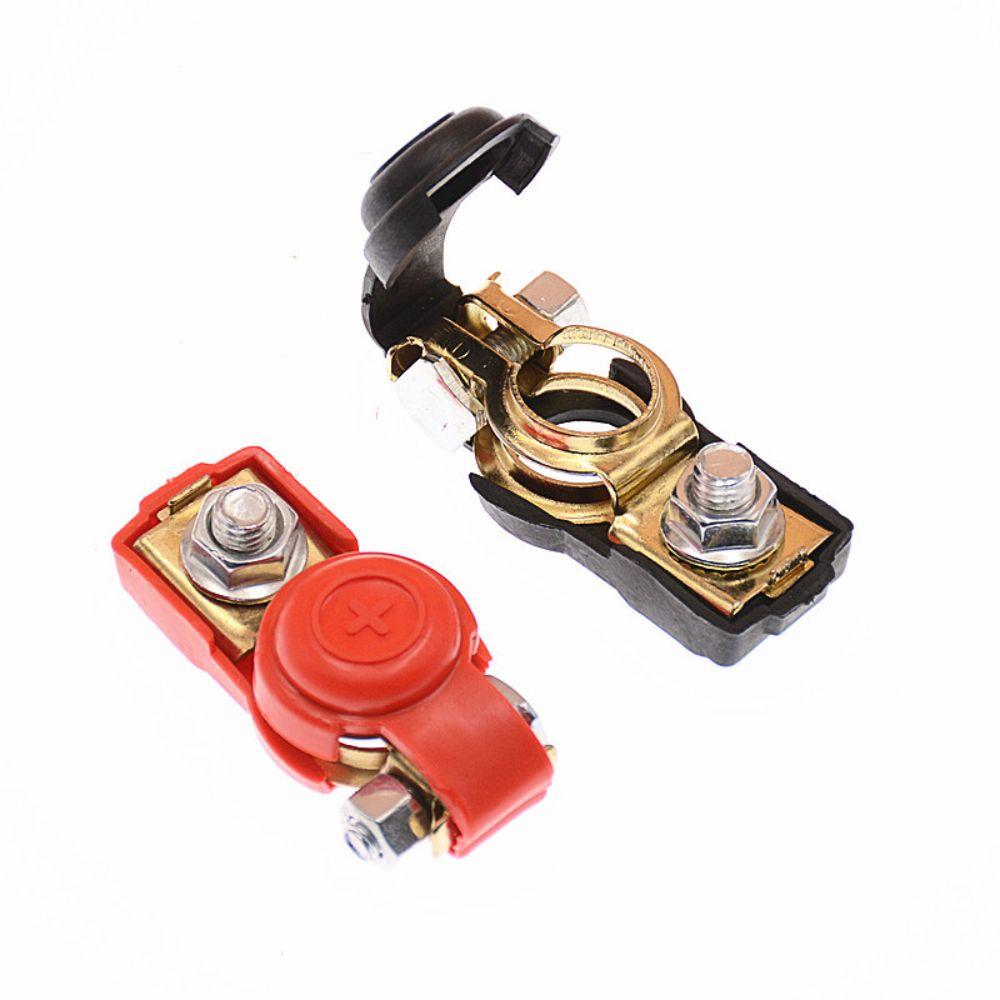 2pcs Quick Release Battery Terminal Clamp Negative Positive Top Post Clamp Truck Accessories