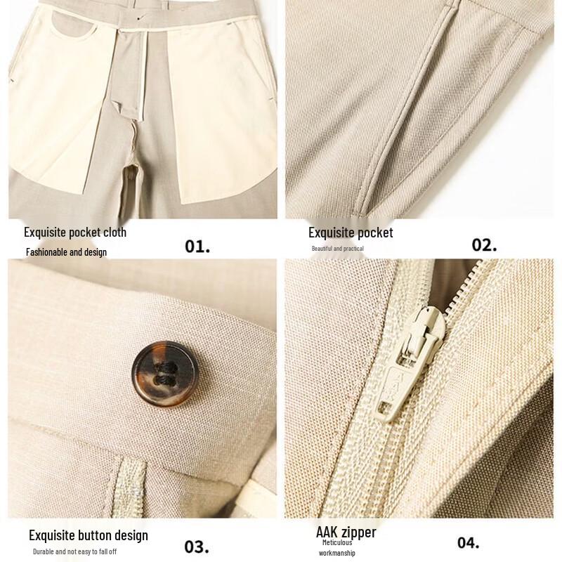 Kangbo Men's Linen Blend Ice Silk Casual Pants
