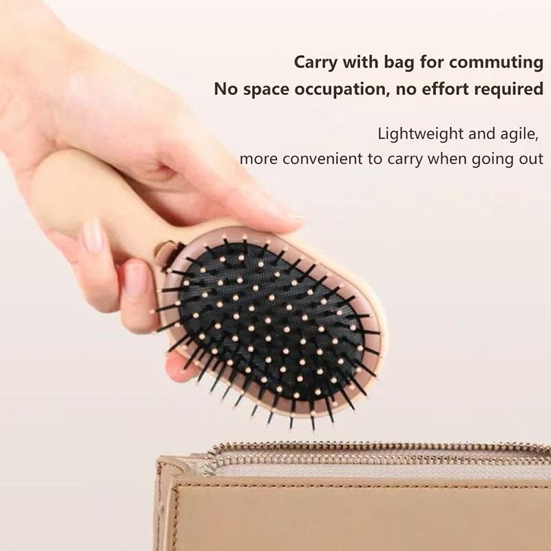 Detachable Air Cushion Comb With Mirror Scalp Hairbrush Detangle Anti Static Salon Hairdressing Styling Tool For Straight Curl