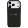 Guess Grained Ring MagSafe case for iPhone 17 Pro black