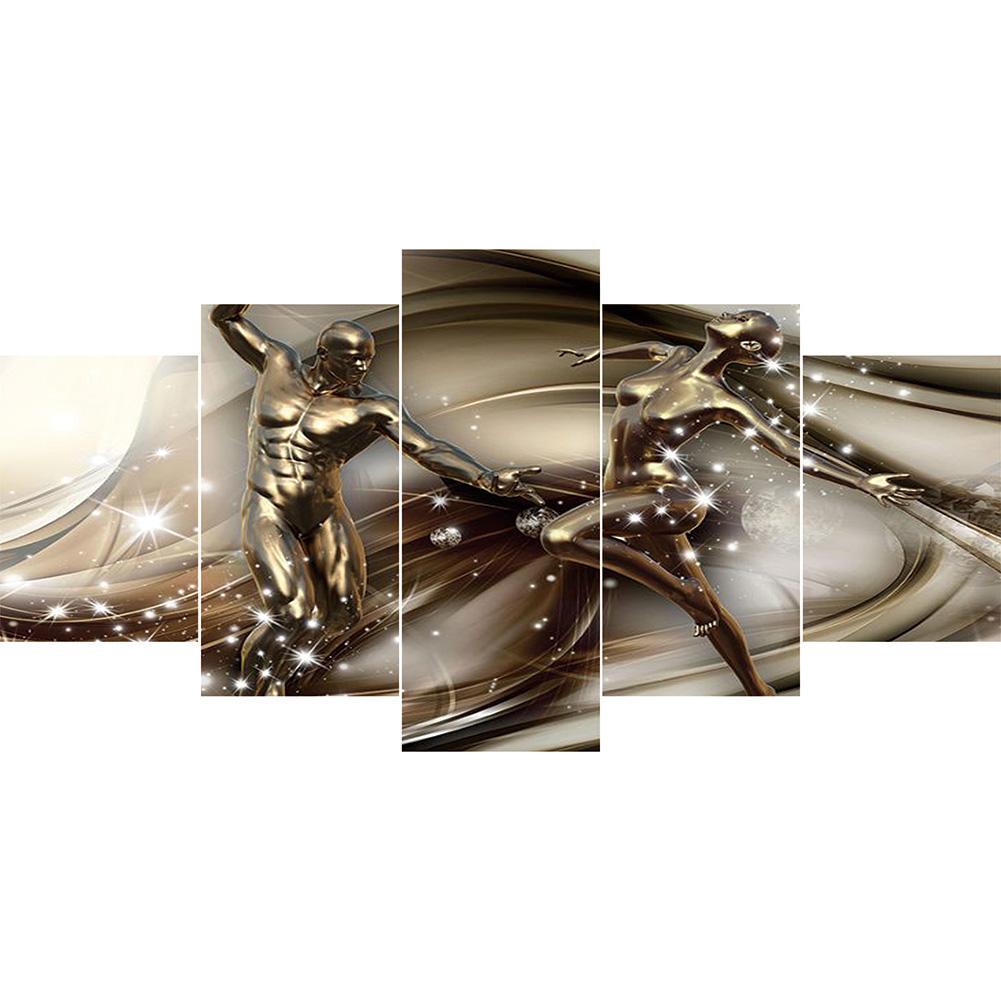 5pcs 5D DIY Full Drill Diamond Painting Sexy Body Cross Stitch Embroidery 5-pictures Combination Kit Crafts