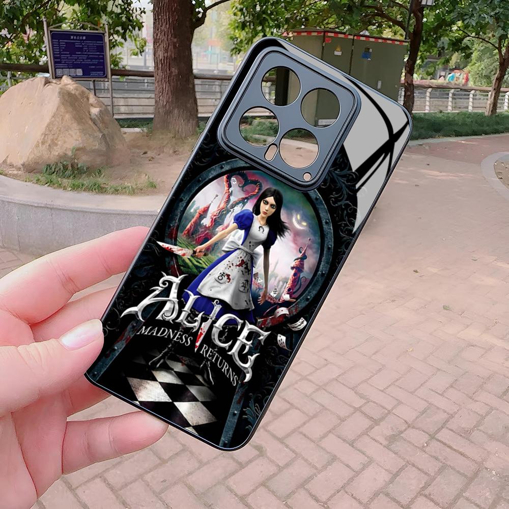 Game A-Alice Madness R-Returns Phone Case for Xiaomi Redmi Note 14 13 12 14c 13c 13x A5 A3 A2 Pro Plus Glass Cover