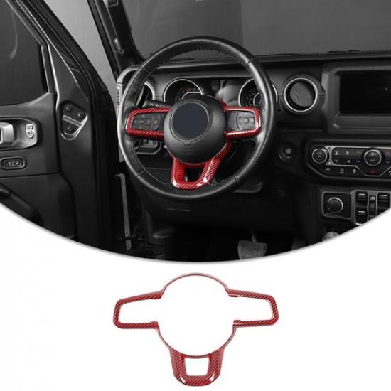 Steering Wheel Trim Cover Accessories For 2018+ Jeep Wrangler JL / Gladiator JT