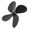 Aluminum Alloy Stove Fan Blades 4 Blades High Temperature Resistant Heat Powered Fan Heavy Duty High Performance