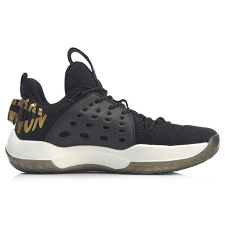 Saison 2018-2019 CBA Meister Schuhe Glory Edition - Schwarz/Gold | LINING Sonic VII LOW Sneaker ABAP033-7