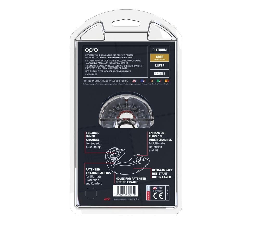 Opro Kids Mouthguard UFC Gold Red