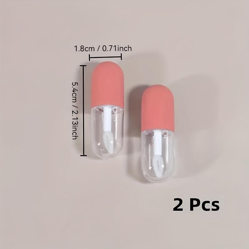Confezione da 2 Mini Flaconi Dosatori per Fondotinta e Siero da Viaggio con Pennello - Contenitore Cosmetico Portatile a Prova di Perdita
