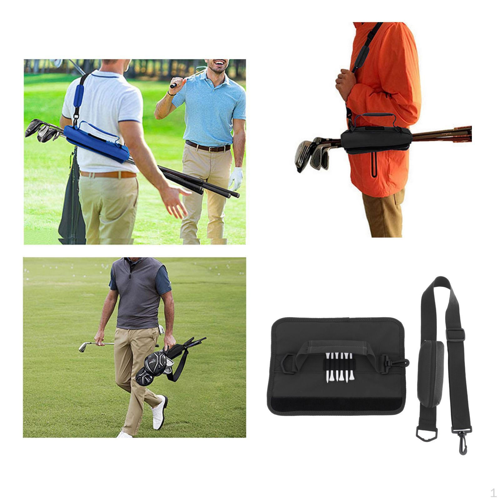Bag Driving Range Course , Golf Pencil with Shoulder Strap Sleeves Lightweight Durable for