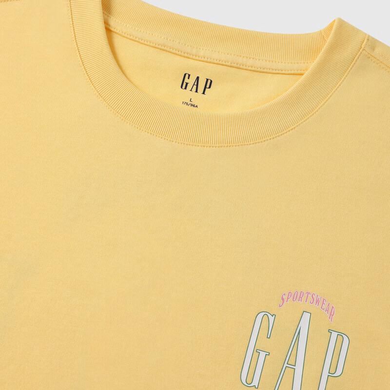 GAP Unisex Logo Print Loose Short Sleeve T-Shirt