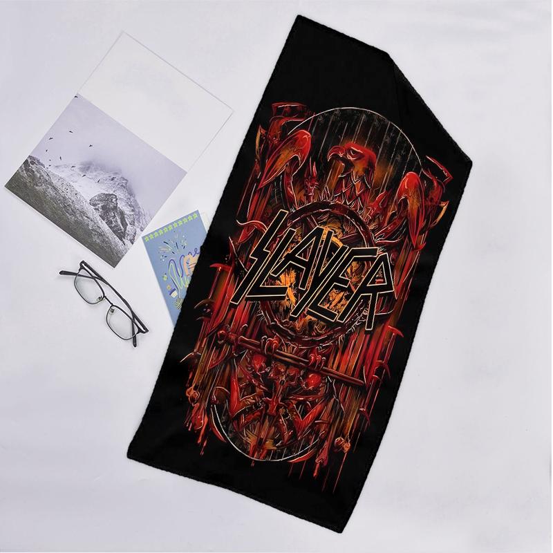Slayer Blood Fashion Beach Towel: Ideal for Summer Adventures Soft, absorbent and quick drying suitable for swimming and bathing