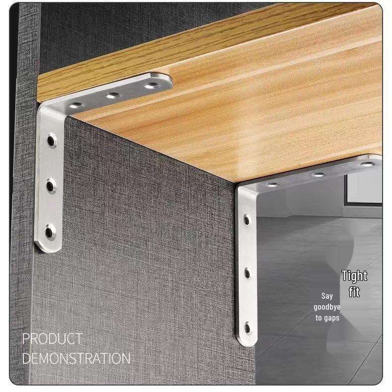Thickened Stainless Steel 90° Triangular L-Shaped Support Bracket