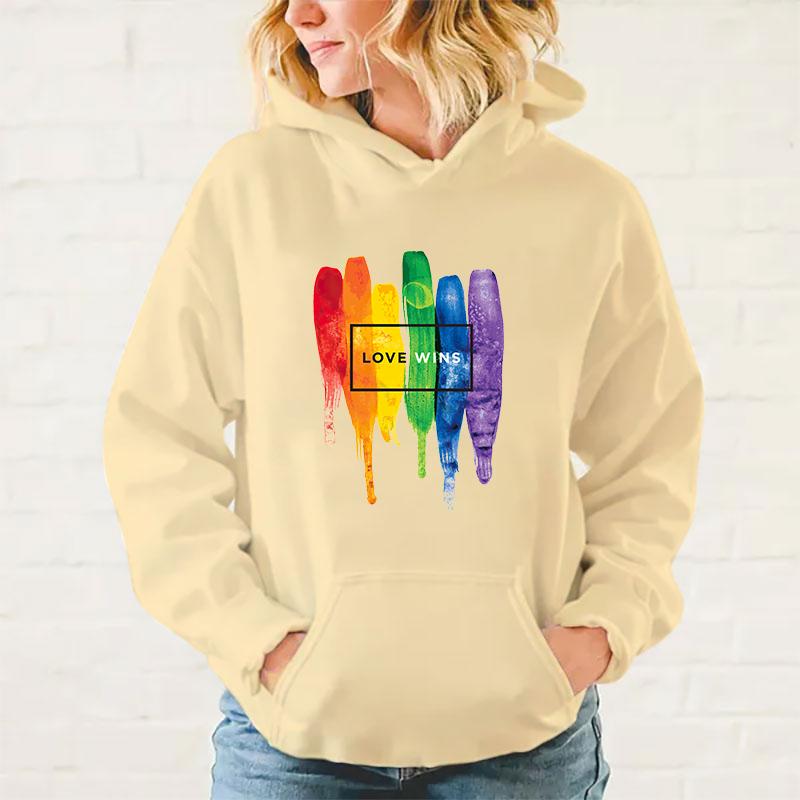 y2k hoodies Lgbt Love Wins Printed Hoodies Men/Women Sweatshirts Casual Hoodie Personality Pullover