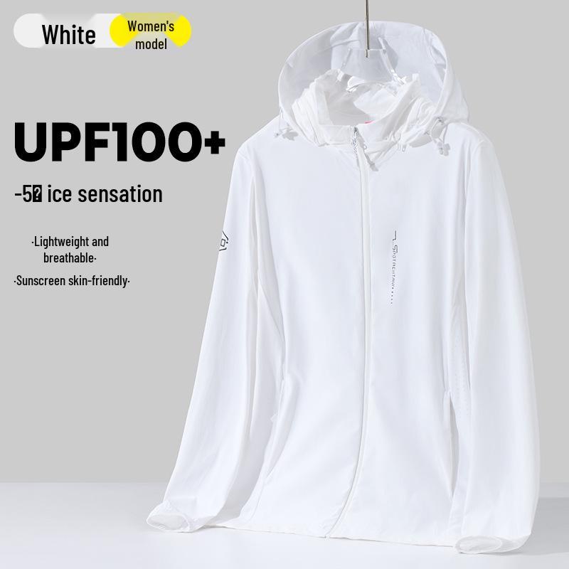 Couple s Ice Silk Summer Jacket: Lightweight, Soft, Breathable, UPF50+ Sun Protection 2XL