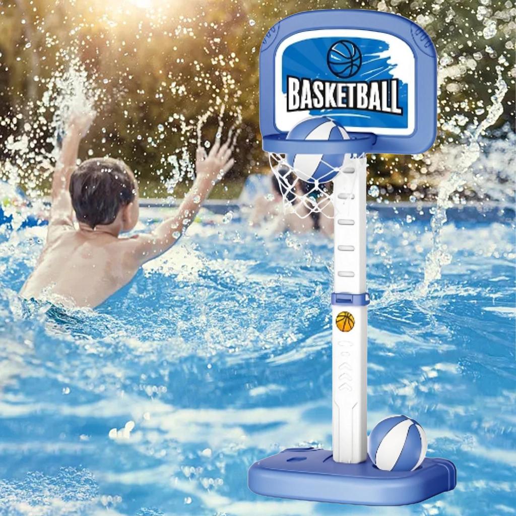 Poolside Basketball Hoop Set with 2 Balls