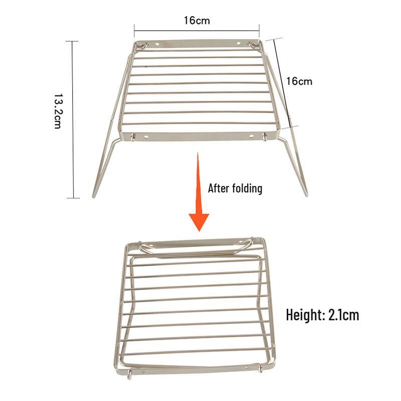OEING Portable Folding Stainless Steel Grill Rack