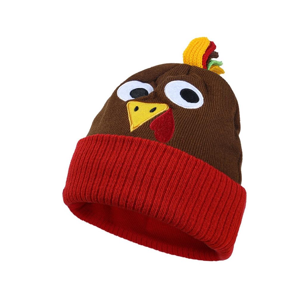 Thanksgiving Turkey Knit Hats for Costume Party and Holiday Fun Knit Caps Festive Turkey for Thanksgiving Celebration
