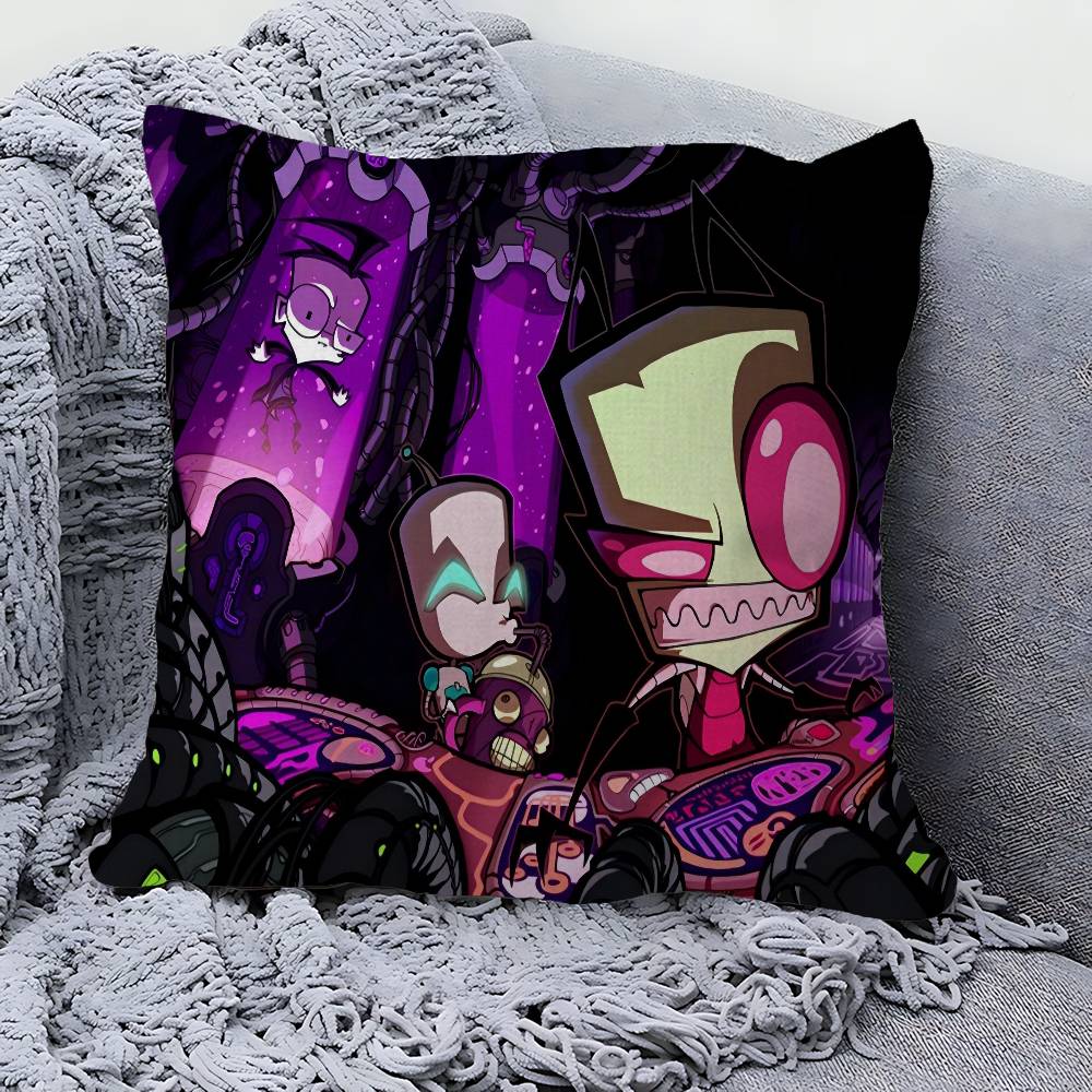 Cartoon I-invader Zim Maple Design Cushion Cover Happy Autumn Harvest Decor Holiday Decorati Pillow Cover