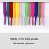 White Flat Sport Shoelaces Thick Non-Elastic Sneaker Lace for Women Leisure Shoe String Accessories