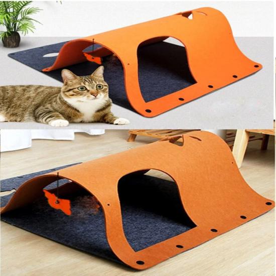 Cat Tunnel House Cat Bed Kennel Cat Toy Tunnel 50x70 Cm