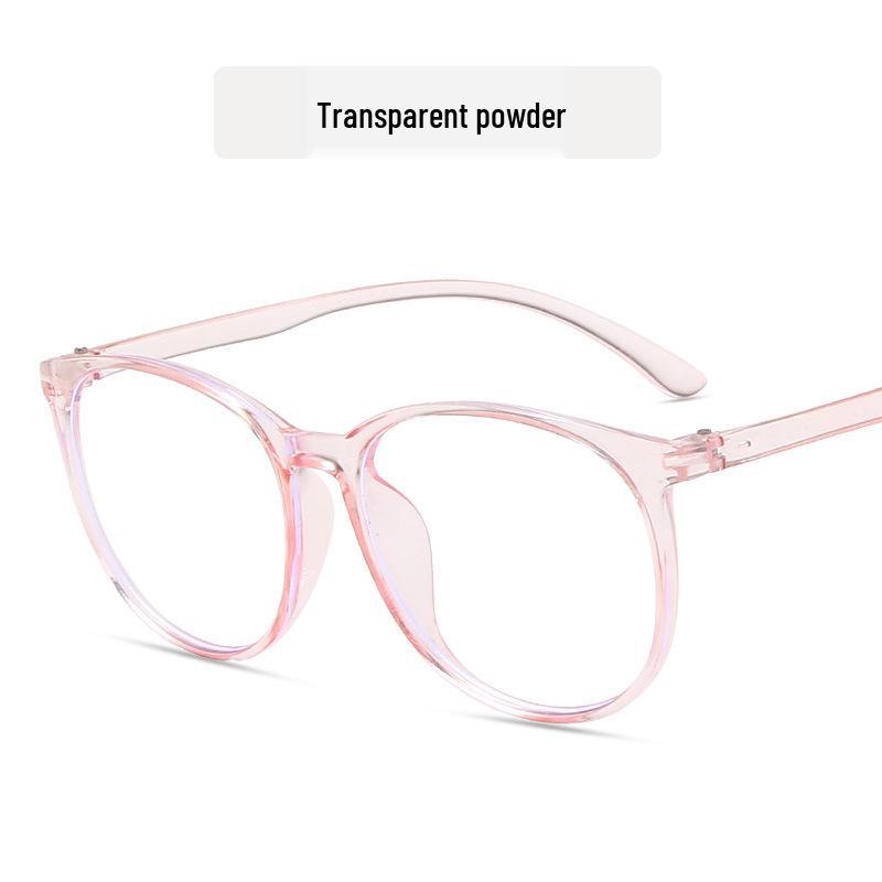 Retro Round Transparent Glasses Frame - Stylish Anti-Blue Light Classic Design