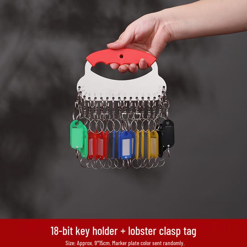 Stainless Steel Key Organizer Board with Lobster Clasps