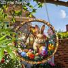 Acrylic Easter Bunny Suncatcher Stained Glass Effect Window Hanging Ornament Easter Lover Gifts