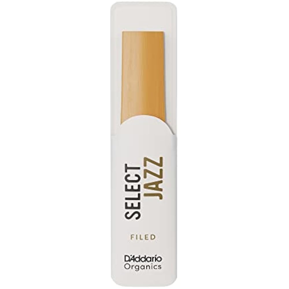 D'Addario WoodWinds for Daddario Reed Tenor Saxophones USDA Organic Certified SELECT JAZZ Filed O...