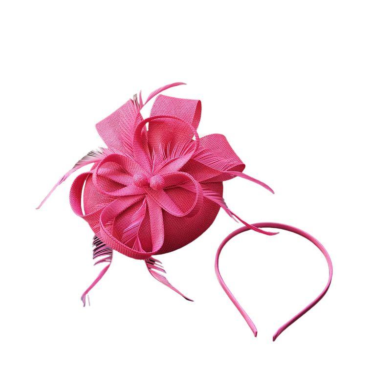 Horse Racing Federation Hepburn European and American Court Lady Retro Hat Headpiece Women's Dress Cheongsam Accessories Photo Hair Accessory Spring
