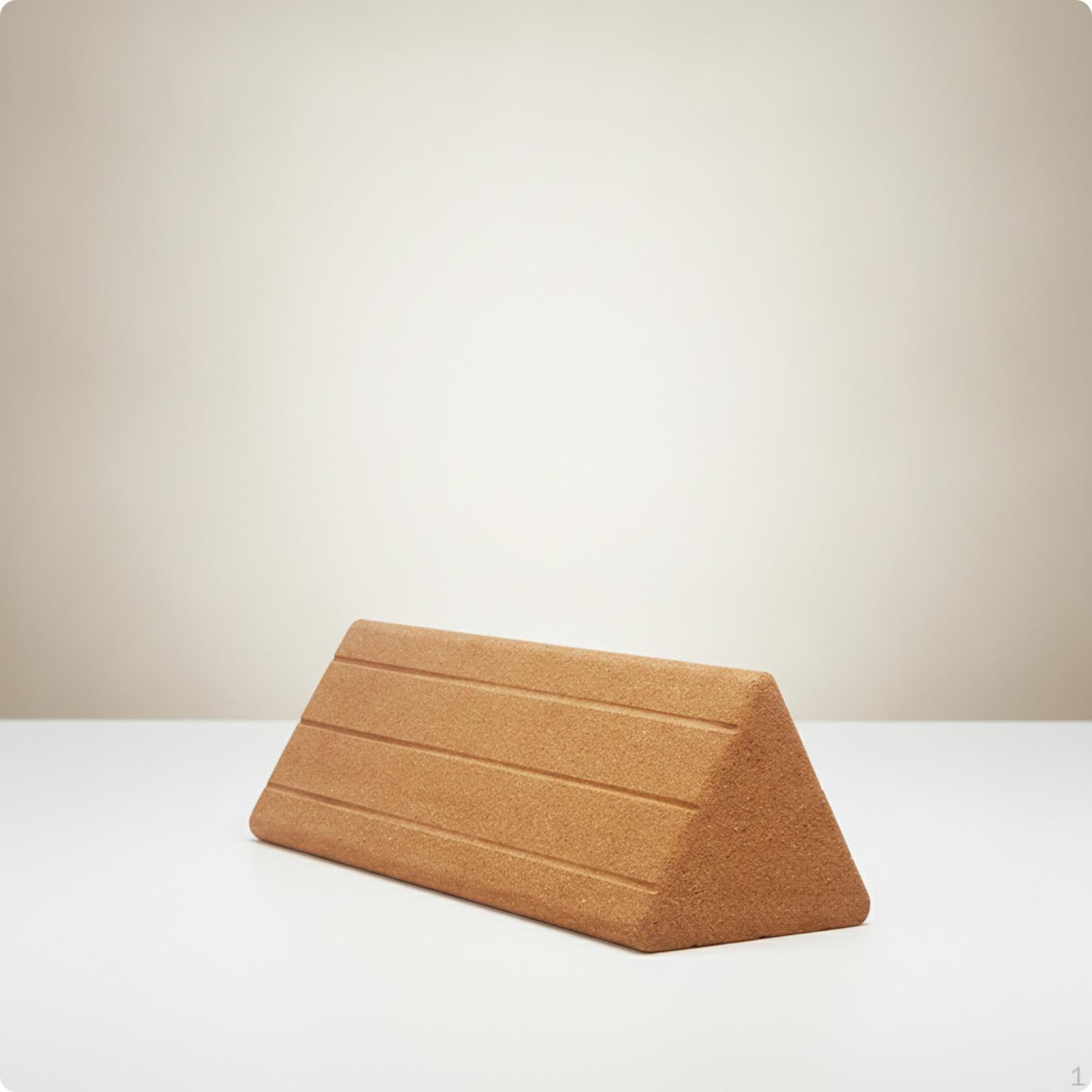 Stretch Wedge Block Triangular Support Tool Slanted Cork for Yogis, Athletes,