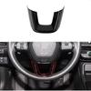 Glossy Black Steering Wheel U-Shaped Trims Cover for Acura Integra for Honda Civic 2022-2025 for Accord HRV CRV 2023-2025