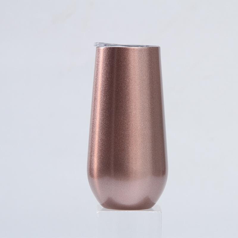 6Oz Eggshell Cup 304 Stainless Steel Swig Double-Layer Vacuum Thermos Cup Creative Red Wine Glass U-Shaped Cup