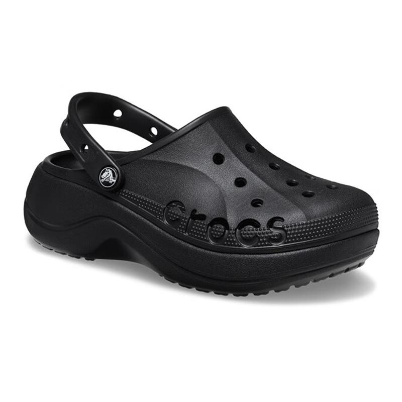 Crocs Baya Platform Clogs 'Black' Women's