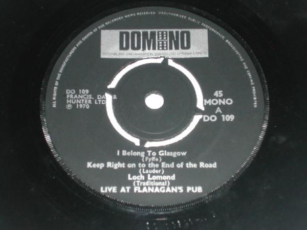 

7inch Record UNKNOWN ARTIST - Live At Flanagan s Pub DO109 Domino 1969 UK Folk Used