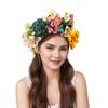 New simulation fabric orchid head buckle bridal wedding rose headband light luxury double row fake flower headgear