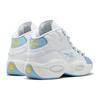Reebok Mens Question Mid On To the Next Unisex Sneakers White Cloud-White Fluid-Blue GW8854