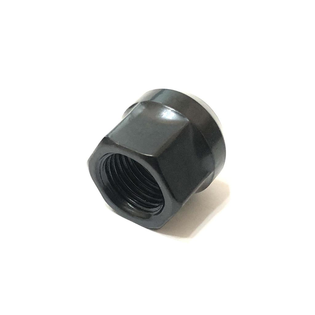 Deepa Ribusu M14 19HEX Black Through Nuts for Toyota Land Cruiser Lexus P1.5 (20 Pieces) 100/200, LS460/LS600/LX570/LC500/Tundra/Sequoia
