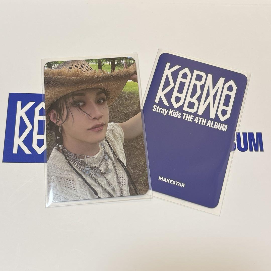 

[USED] straykids KARMA MAKESTAR Bang Chan trading card