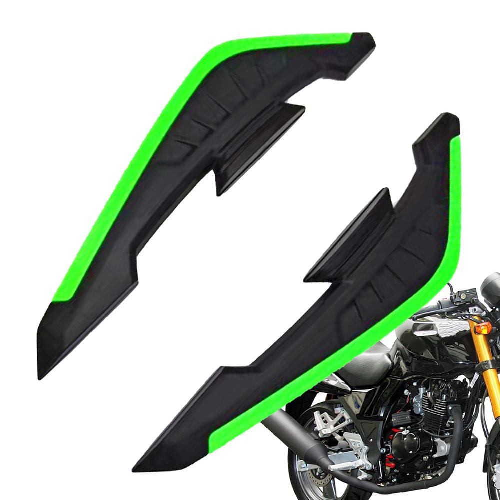Motorcycle Winglets All-Weather Motorbike Fairing Air Deflectors Front Side Spoiler Wing All-Weather Air Deflectors Trim Sticker